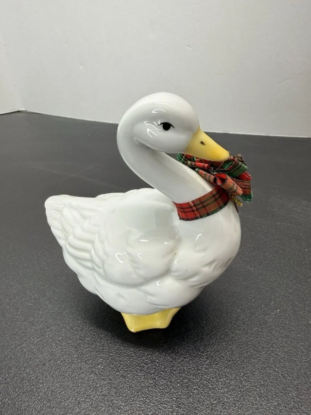 Ceramic Christmas Goose Holiday Wreath Russ Berrie 5